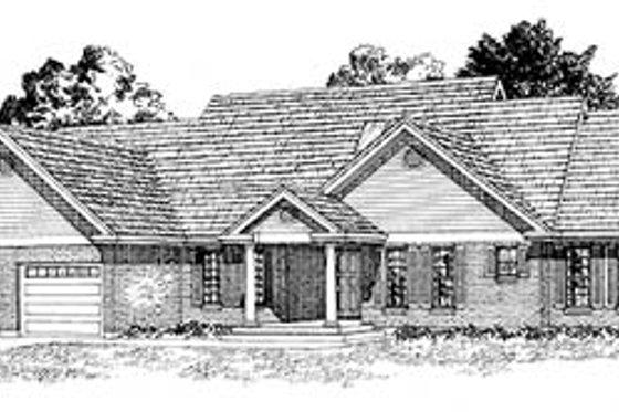 Exterior - Front Elevation for Traditional House Plan #47-267 - 3 bed, 2.5 bath