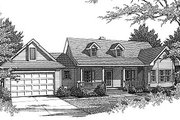 Country Style House Plan - 3 Beds 2 Baths 1455 Sq/Ft Plan #14-133 