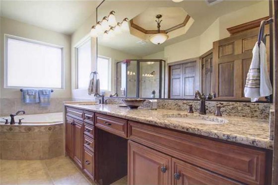 Interior - Master Bathroom 1 for Traditional House Plan #80-173 - 6 bed, 3.5 bath