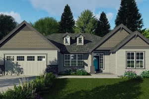 Craftsman Exterior - Front Elevation Plan #53-669