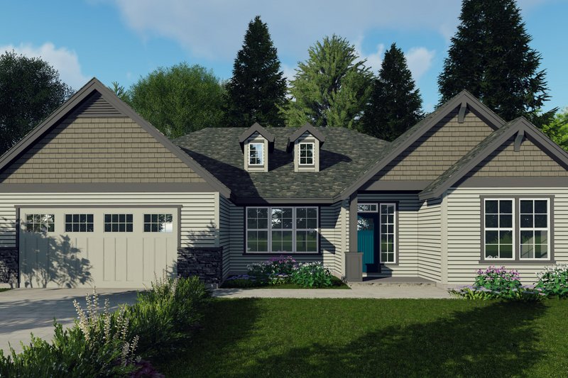 House Design - Craftsman Exterior - Front Elevation Plan #53-669