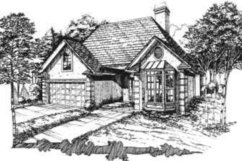 House Blueprint - Country Exterior - Front Elevation Plan #30-151