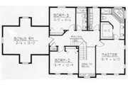 Colonial Style House Plan - 4 Beds 2.5 Baths 2555 Sq/Ft Plan #112-129 