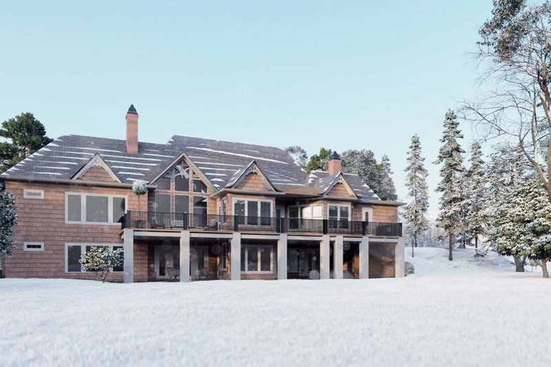 House Plan Design - Exterior - Rear Elevation 2 for Craftsman House Plan #54-539 - 4 bed, 3.5 bath