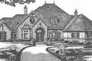 European Exterior - Front Elevation Plan #310-514