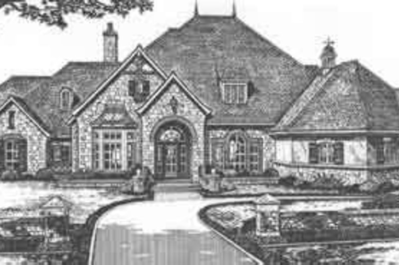 Architectural House Design - European Exterior - Front Elevation Plan #310-514