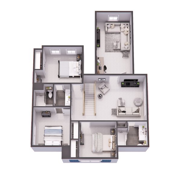 Farmhouse Floor Plan - Main Floor Plan #51-1275