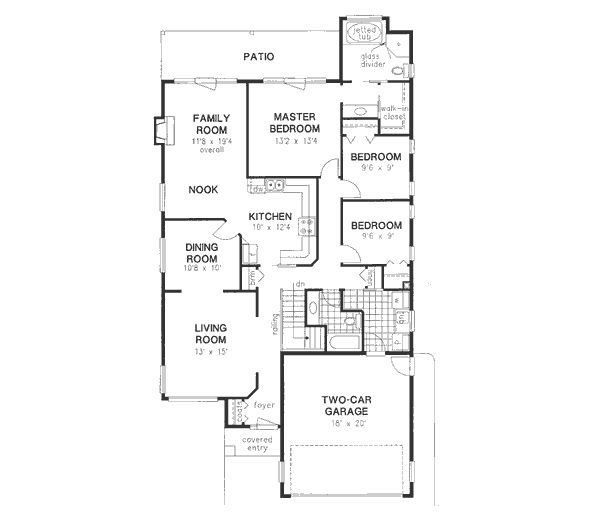Dream House Plan - Traditional Floor Plan - Main Floor Plan #18-9208