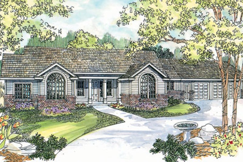 House Plan Design - Traditional Exterior - Front Elevation Plan #124-721