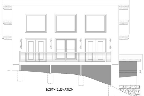 Exterior - Other Elevation for Country House Plan #932-380 - 1 bed, 1 bath