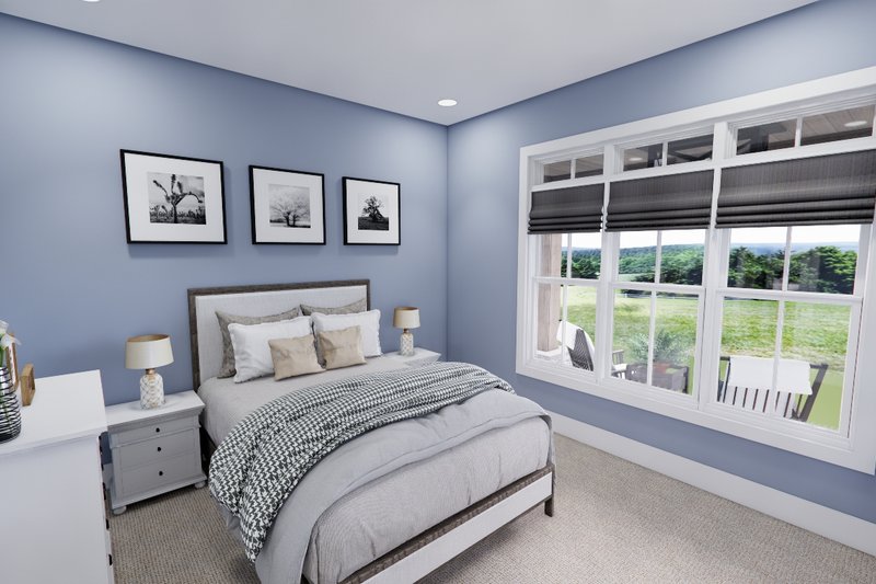 House Blueprint - Interior - Bedroom 1 for Ranch House Plan #51-1326 - 3 bed, 2.5 bath
