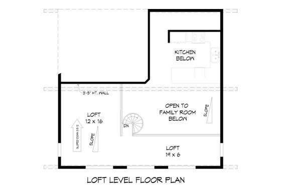 Floor Plan - Other Floor for Contemporary House Plan #932-807 - 2 bed, 2 bath