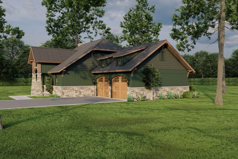 Architectural House Design - Exterior - Front Elevation 3 for Craftsman House Plan #17-2816 - 3 bed, 2 bath