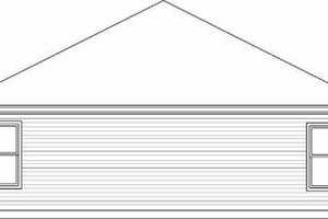 Exterior - Rear Elevation for Cottage House Plan #84-105 - 4 bed, 2 bath