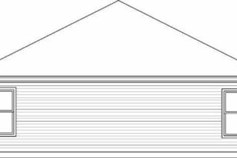 Dream House Plan - Exterior - Rear Elevation for Cottage House Plan #84-105 - 4 bed, 2 bath