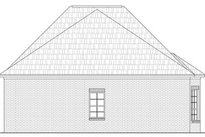 Exterior - Rear Elevation for Southern House Plan #21-229 - 3 bed, 2 bath
