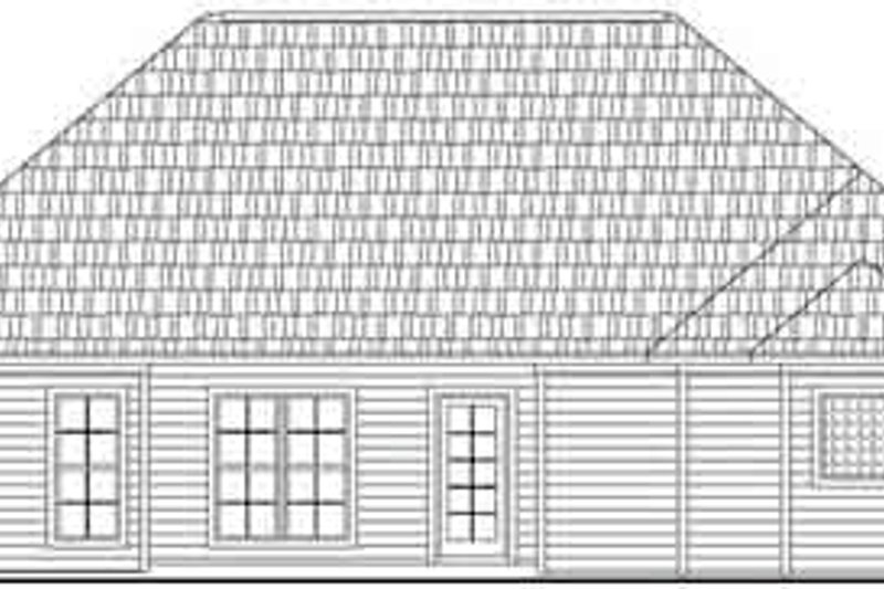Dream House Plan - Exterior - Rear Elevation for Traditional House Plan #21-162 - 3 bed, 2 bath