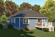Traditional Style House Plan - 3 Beds 2 Baths 1214 Sq/Ft Plan #79-165 Exterior 