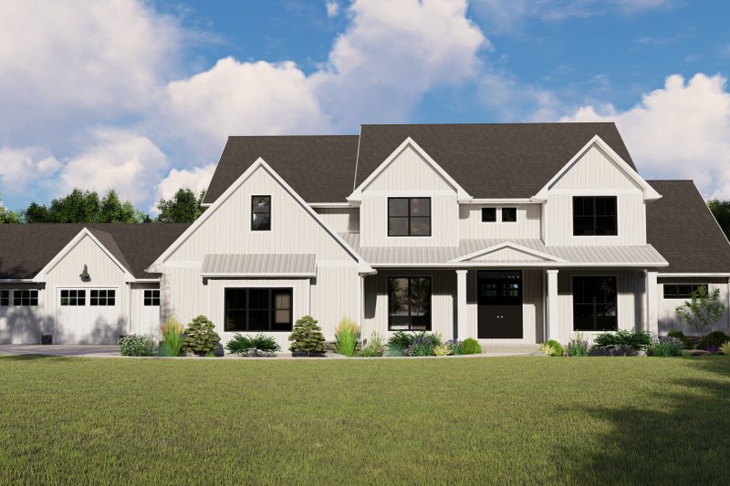 Dream House Plan - Farmhouse Exterior - Front Elevation Plan #1064-99