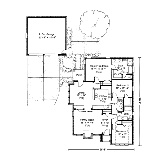 Dream House Plan - European Floor Plan - Main Floor Plan #410-332