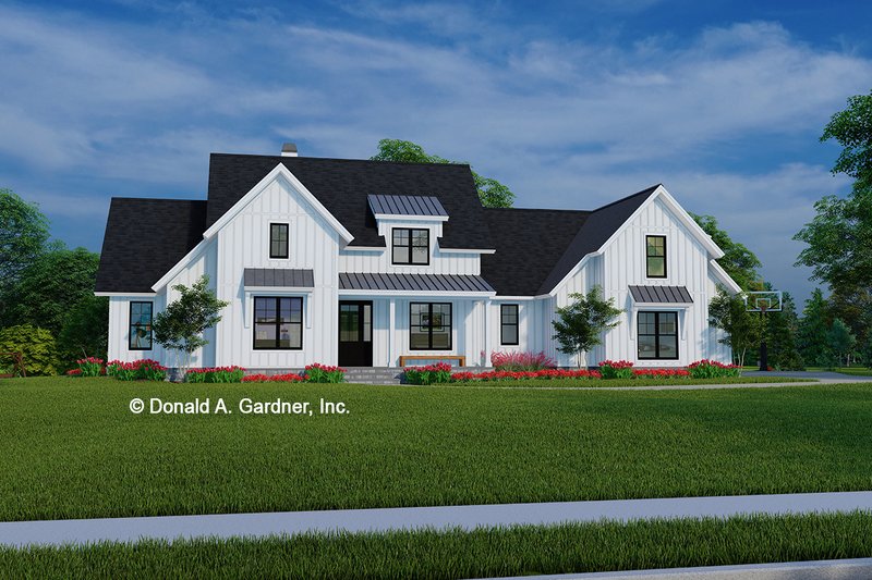 Dream House Plan - Farmhouse Exterior - Front Elevation Plan #929-1156