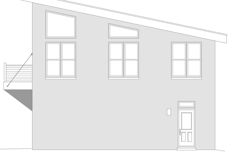 House Blueprint - Exterior - Other Elevation 1 for Contemporary House Plan #932-591 - 1 bed, 1.5 bath