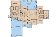 European Style House Plan - 4 Beds 5.5 Baths 4694 Sq/Ft Plan #923-268 
