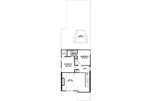Floor Plan - Upper Floor for Contemporary House Plan #81-451 - 3 bed, 2.5 bath