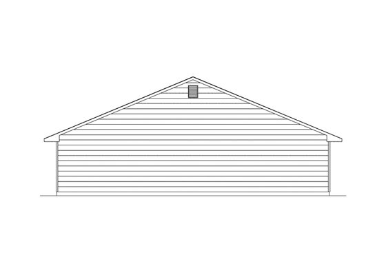 Exterior - Other Elevation for Ranch House Plan #57-674 - 3 bed, 2 bath