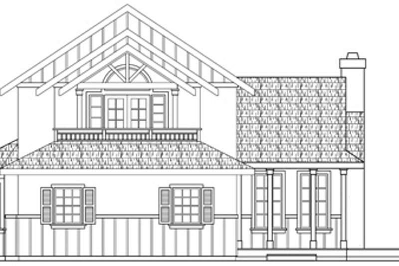 Home Plan - Exterior - Other Elevation for Tudor House Plan #124-341 - 3 bed, 2.5 bath
