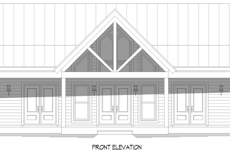House Plan Design - Exterior - Front Elevation 3 for Country House Plan #932-1303 - 2 bed, 2 bath
