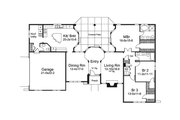 Mediterranean Style House Plan - 3 Beds 2.5 Baths 2072 Sq/Ft Plan #57-678 