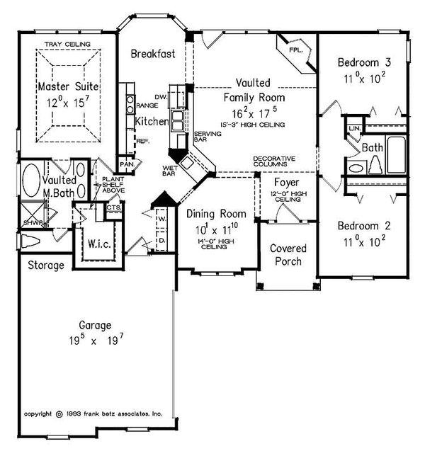 European Floor Plan - Main Floor Plan #927-23