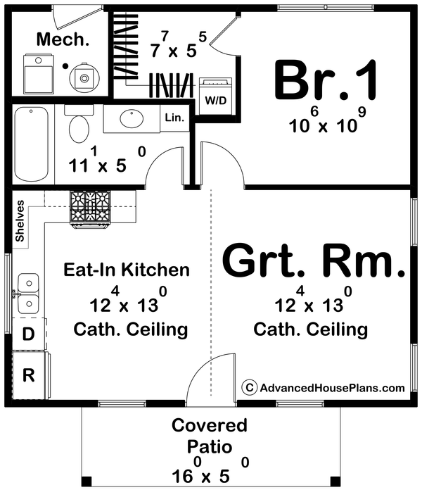 Modern Floor Plan - Main Floor Plan #455-431