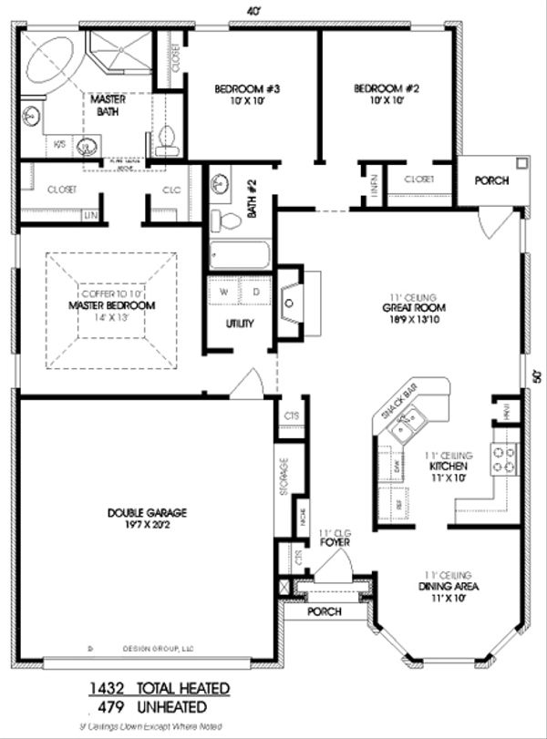 European Floor Plan - Main Floor Plan #424-272