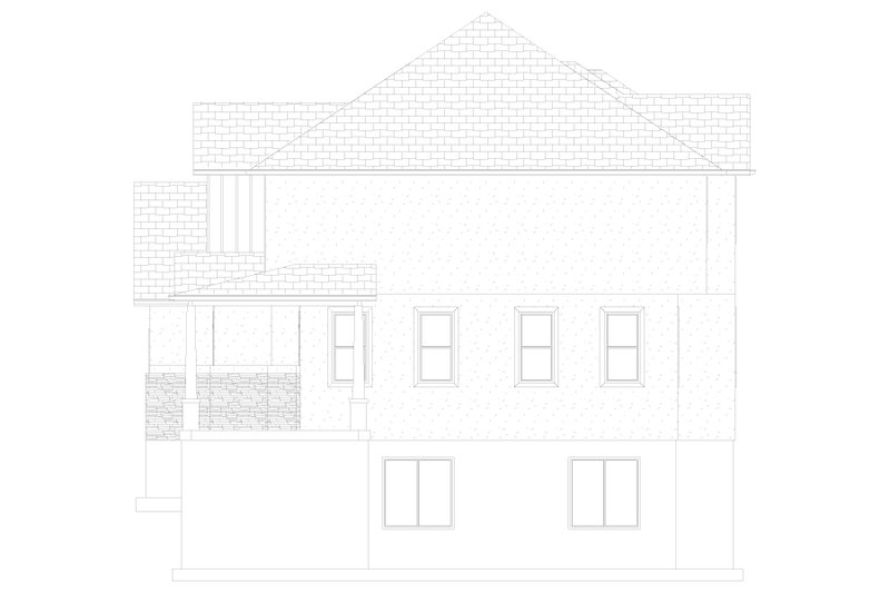 House Blueprint - Exterior - Other Elevation 1 for Traditional House Plan #1060-135 - 4 bed, 2.5 bath