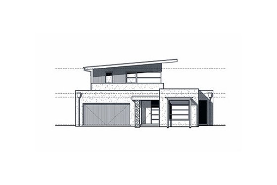 Exterior - Other Elevation 1 for Modern House Plan #496-8 - 3 bed, 2.5 bath