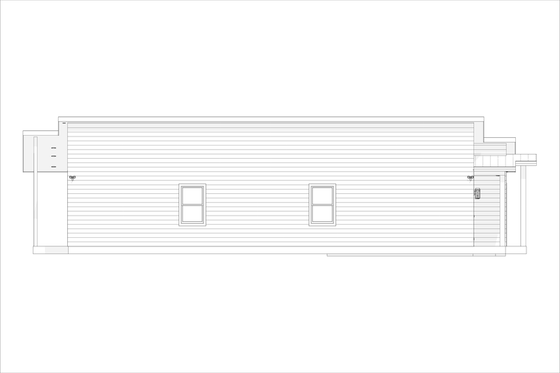 House Design - Exterior - Other Elevation 2 for Contemporary House Plan #1127-2 - 3 bed, 2 bath
