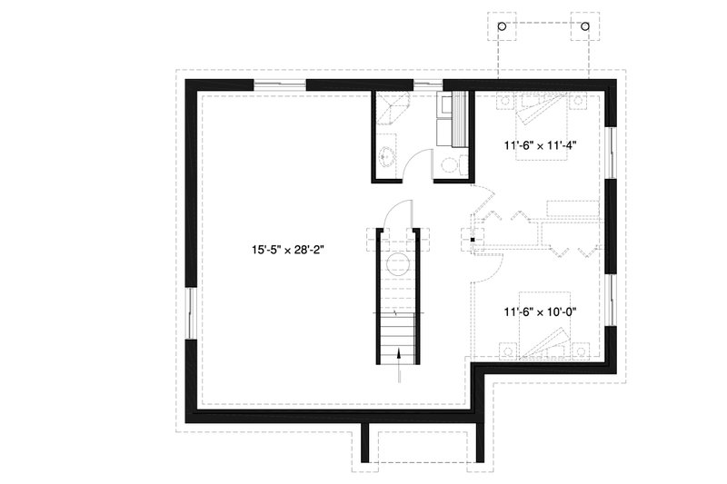 House Plan Design - Unfinished Basement