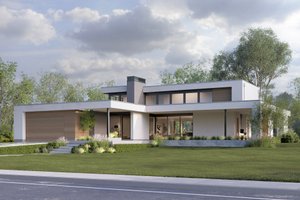 Contemporary Exterior - Front Elevation Plan #1114-91