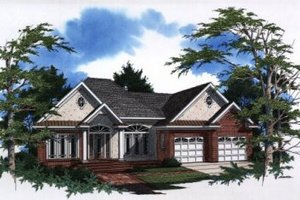 Traditional Exterior - Front Elevation Plan #41-136