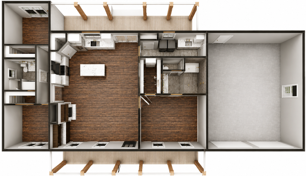 Interior - Other for Farmhouse House Plan #44-313 - 3 bed, 2 bath