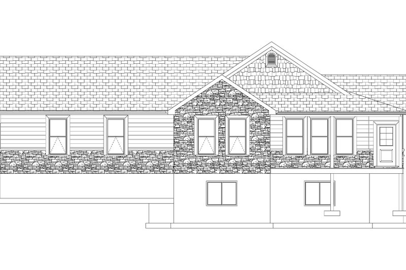 Architectural House Design - Exterior - Front Elevation 8 for Ranch House Plan #1060-386 - 2 bed, 2 bath