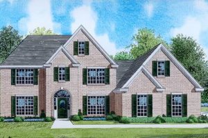 Traditional Exterior - Front Elevation Plan #424-21