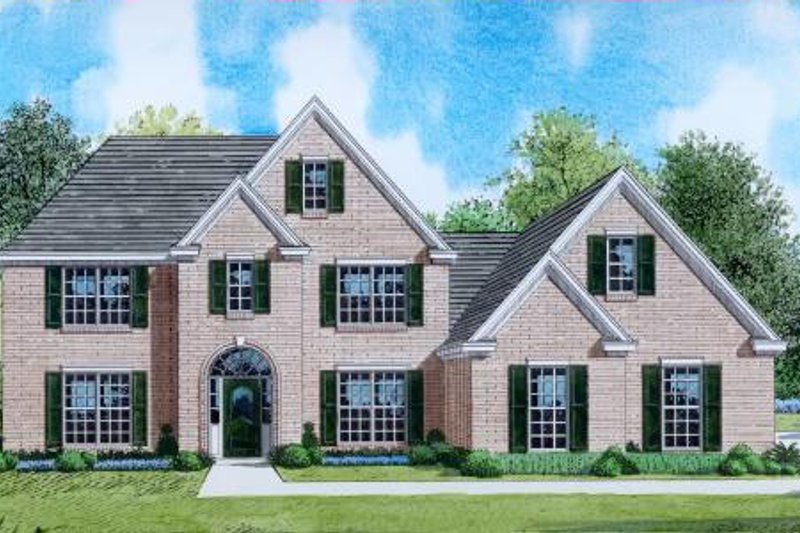 Traditional Style House Plan - 4 Beds 4 Baths 2744 Sq/Ft Plan #424-21