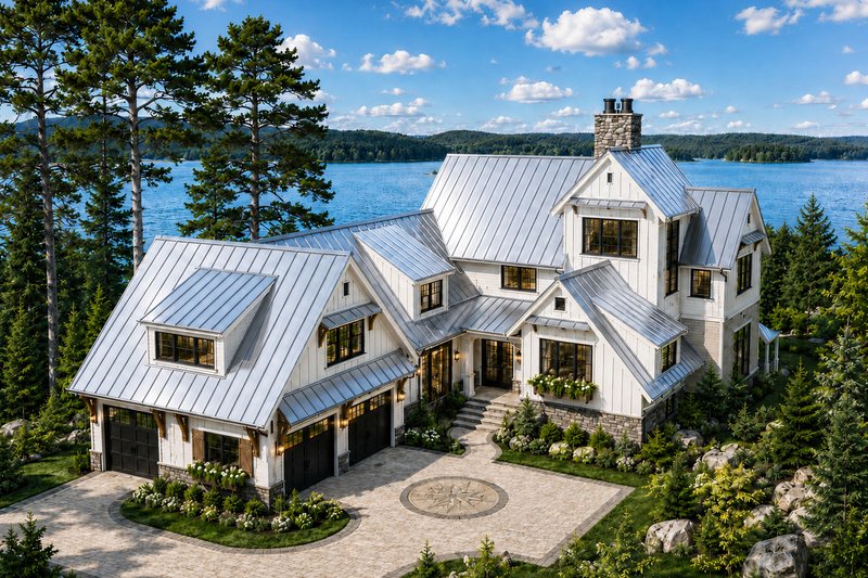 Dream House Plan - Exterior - Front Elevation 3 for Farmhouse House Plan #928-416 - 5 bed, 4.5 bath