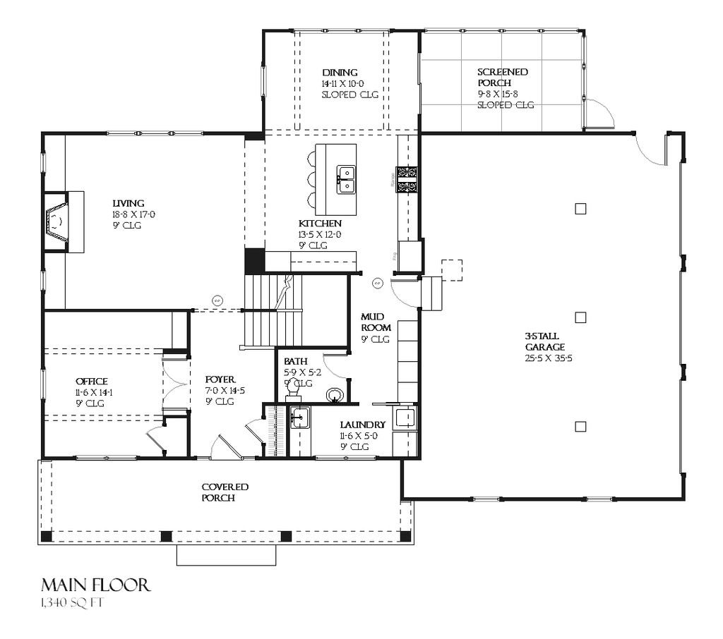 Craftsman Style House Plan 3 Beds 2 5 Baths 2456 Sq Ft Plan 901