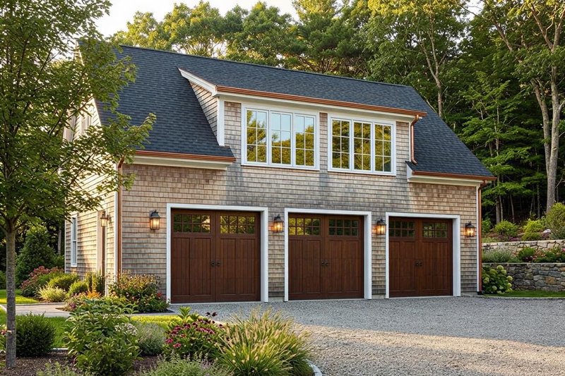 Traditional Style House Plan - 0 Beds 0 Baths 742 Sq/Ft Plan #22-541 Exterior