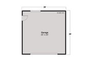 Traditional Style House Plan - 0 Beds 0 Baths 676 Sq/Ft Plan #124-1445 
