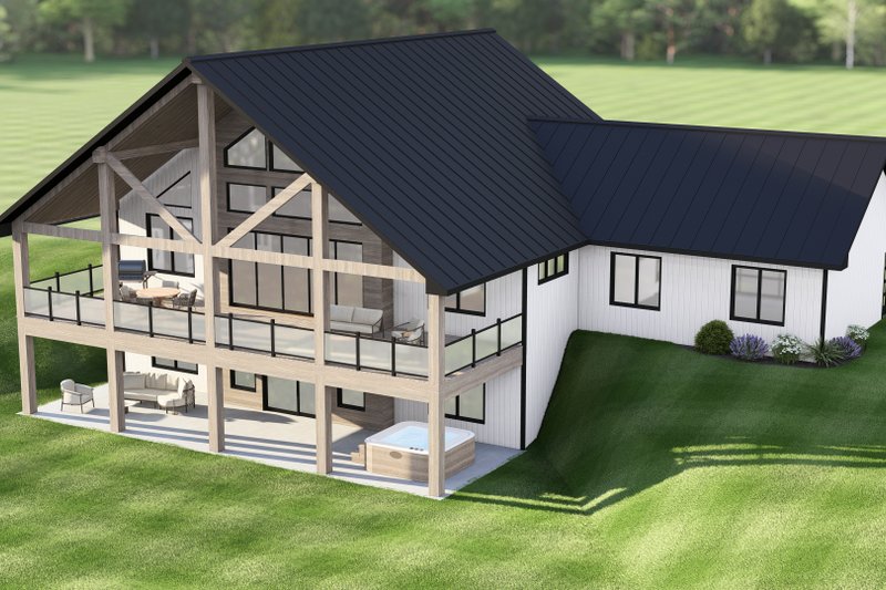 Dream House Plan - Exterior - Other Elevation 2 for Contemporary House Plan #1064-437 - 2 bed, 2 bath